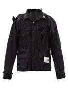 Mihara Yasuhiro - Distressed Cotton-ripstop Field Jacket - Mens - Black