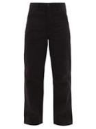 Matchesfashion.com Acne Studios - Aleq Straight-leg Cotton-denim Trousers - Mens - Black