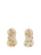 Matchesfashion.com Vanda Jacintho - Amoeba Resin And Pearl Earrings - Womens - White