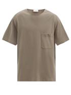 Matchesfashion.com Lemaire - Round-neck Cotton Jersey-crepe T-shirt - Mens - Grey