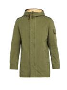 Matchesfashion.com Junya Watanabe - Faux Shearling Lined Hooded Cotton Parka Jacket - Mens - Khaki