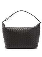 Matchesfashion.com Bottega Veneta - Intrecciato Leather Shoulder Bag - Womens - Black