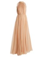 Maria Lucia Hohan Elora Silk-mousseline Halterneck Dress