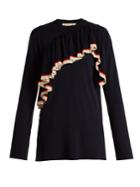 Marni Ruffled-front Wool-knit Sweater