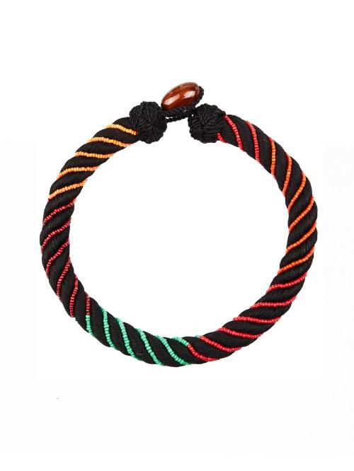 Aurélie Bidermann Maya Beaded Silk Necklace