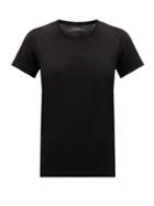 Matchesfashion.com Another Tomorrow - Round-neck Organic-cotton T-shirt - Womens - Black