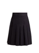 Matchesfashion.com A.p.c. - Hortense Pleated Wool Blend Skirt - Womens - Navy