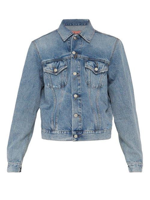 Matchesfashion.com Acne Studios - Point Collar Denim Jacket - Mens - Indigo