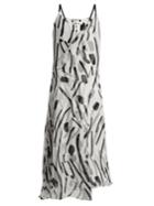 Diane Von Furstenberg Chatham-print V-neck Sleeveless Silk Dress