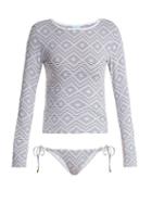Matchesfashion.com Melissa Odabash - Cali Rash Guard Bikini - Womens - Navy Multi