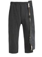 By Walid Spliced Detail Linen Trousers