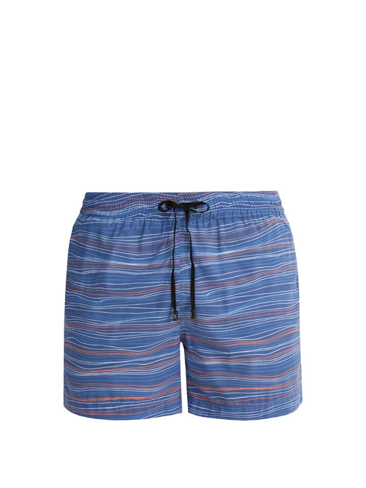 Everest Isles Anton Waveform-print Swim Shorts