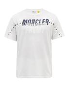 7 Moncler Fragment Hiroshi Fujiwara - Logo-print Cotton-jersey T-shirt - Mens - White