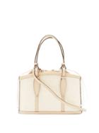 Matchesfashion.com Hunting Season - The Basket Leather-trimmed Iraca-woven Bag - Womens - Beige