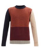 Matchesfashion.com Oliver Spencer - Blenheim Colour-block Wool Sweater - Mens - Multi