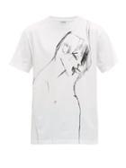 Matchesfashion.com Loewe - Keith Vaughan Print Cotton T Shirt - Mens - White