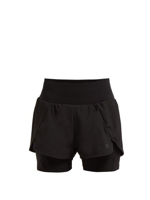 Matchesfashion.com Lndr - Dual Run Technical Shorts - Womens - Black