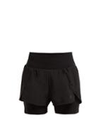 Matchesfashion.com Lndr - Dual Run Technical Shorts - Womens - Black