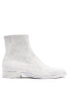 Matchesfashion.com Maison Margiela - Sirya Coated Leather Ankle Boots - Mens - White
