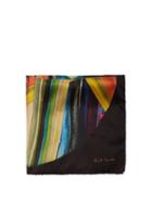 Matchesfashion.com Paul Smith - Abstract Print Silk Pocket Square - Mens - Multi