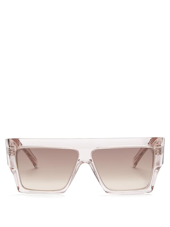 Céline Eyewear Squared Aviator-frame Acetate Sunglasses