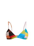 Matchesfashion.com Mara Hoffman - Astrid Plateau Print Bikini Top - Womens - Multi