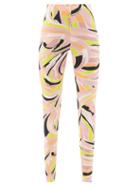 Matchesfashion.com Emilio Pucci - High-rise Vetrate-print Leggings - Womens - Yellow Multi
