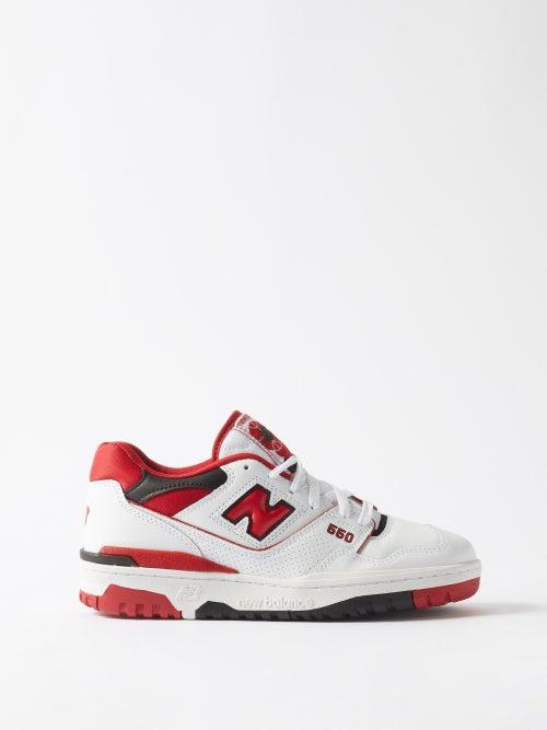 New Balance - 550 Leather Trainers - Womens - Red White