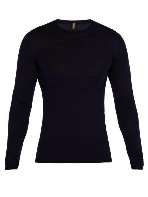 Matchesfashion.com Iffley Road - Dartmoor Long Sleeved Merino Top - Mens - Navy