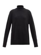 Matchesfashion.com The Row - Stepny Wool-blend Roll-neck Sweater - Womens - Black