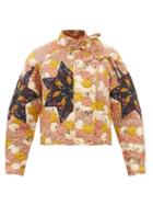 Ulla Johnson - Elettra Quilted Patchwork Jacket - Womens - Ivory Multi