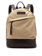Matchesfashion.com Want Les Essentiels - Kastrup Cotton Canvas And Leather Backpack - Mens - Beige