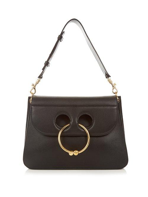 Matchesfashion.com Jw Anderson - Pierce Medium Leather Shoulder Bag - Womens - Black