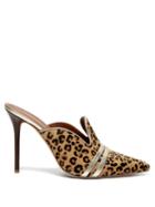 Matchesfashion.com Malone Souliers By Roy Luwolt - Hayley Calf Hair Mules - Womens - Leopard