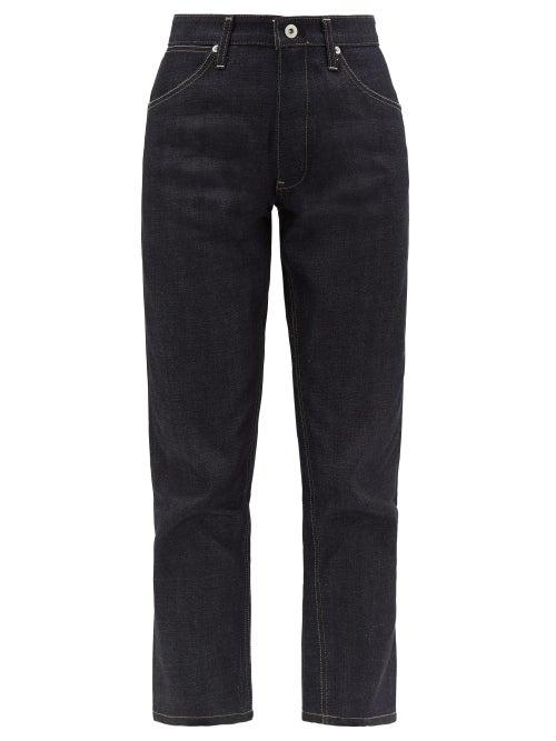 Matchesfashion.com Jil Sander - Topstitched Cotton Straight Leg Jeans - Womens - Denim