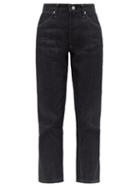 Matchesfashion.com Jil Sander - Topstitched Cotton Straight Leg Jeans - Womens - Denim