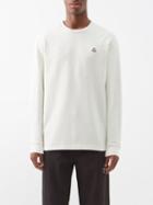 Moncler - Logo-patch Cotton-piqu Sweatshirt - Mens - Off White