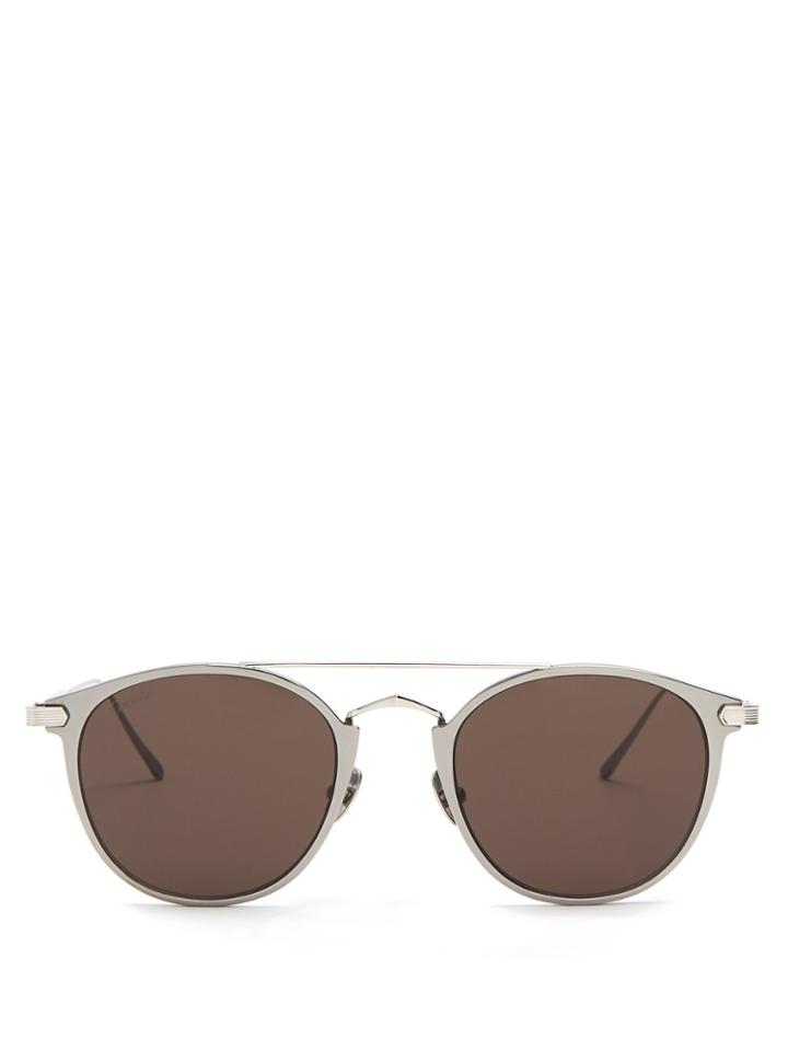 Cartier Eyewear Round-frame Metal Sunglasses