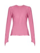 Natasha Zinko Round-neck Silk Crepe De Chine Blouse