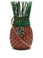 Matchesfashion.com Loewe Paula's Ibiza - Pineapple Woven-leather Shoulder Bag - Womens - Tan Multi