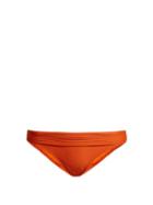 Matchesfashion.com Heidi Klein - Casablanca Fold Over Bikini Briefs - Womens - Orange