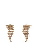 Matchesfashion.com Bibi Van Der Velden - Mini Tornado Diamond & 18kt White Gold Earrings - Womens - Gold
