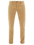 Matchesfashion.com Incotex - Slim-fit Stretch-garbadine Chino Trousers - Mens - Beige