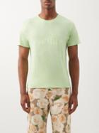 Erl - Venice-print Cotton-jersey T-shirt - Mens - Green
