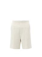 Lady White Co. - Front-seam Cotton-blend Jersey Track Shorts - Mens - Cream