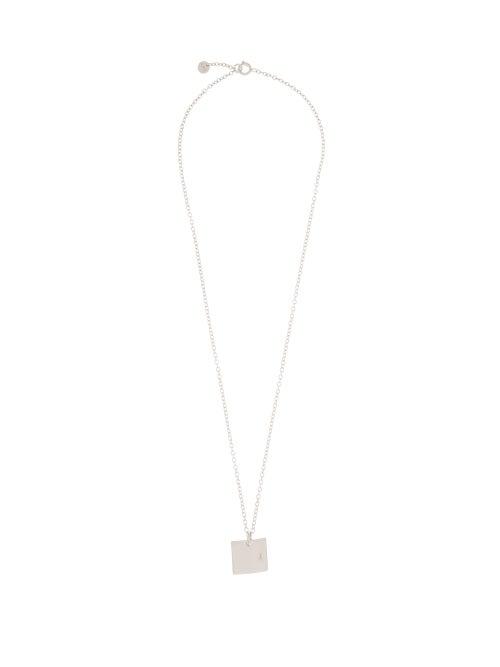 Matchesfashion.com A.p.c. - Nolan Bevelled-pendant Necklace - Mens - Silver