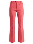 Matchesfashion.com Kwaidan Editions - Zermatt High Rise Kick Flare Trousers - Womens - Pink