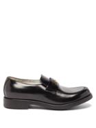 Gucci - Adene Gg Leather Loafers - Mens - Black