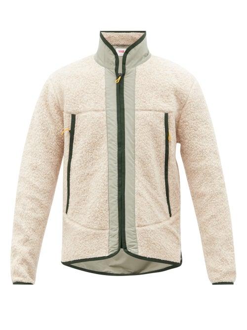 Orlebar Brown - Baird Panelled Fleece Zip-up Jacket - Mens - Beige
