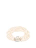 Matchesfashion.com Timeless Pearly - Crystal Embellished Faux Pearl Anklet - Womens - White
